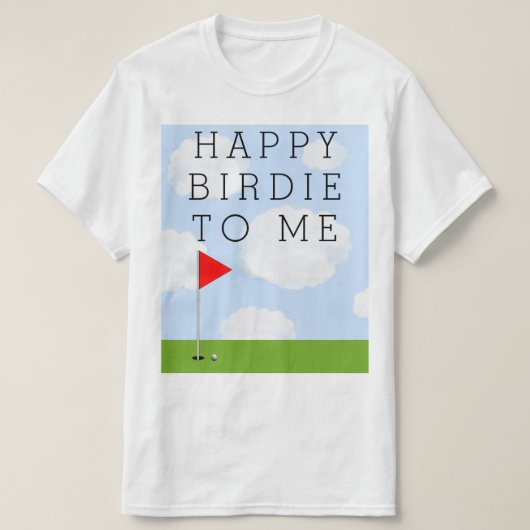 ゴルフの誕生日 Tシャツ (デザイン正面)