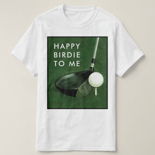 ゴルフの誕生日 Tシャツ (デザイン正面)
