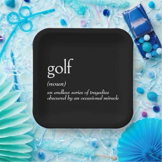 ゴルフの辞書定義 ペーパープレート (パーティー)