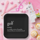 ゴルフの辞書定義 ペーパープレート (パーティー)