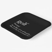 ゴルフの辞書定義 ペーパープレート (傾斜あり)