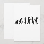 ゴルフの進化の歴史 - ゴルフの面白さ 招待状 (正面/裏面)