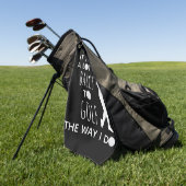 ゴルフの道は女の子にたくさん玉が入る ゴルフタオル (グリーン)