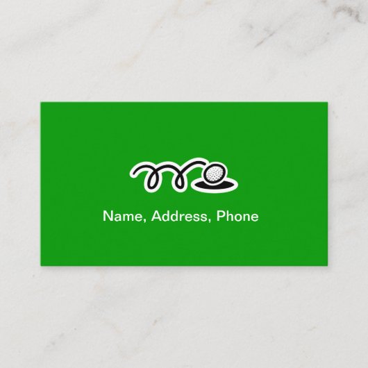 ゴルフの選手とトレーナーのための名刺 名刺 (正面)