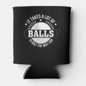 ゴルフの選手は私のゴルフの道に多くのボールを取る 缶クーラー (正面)