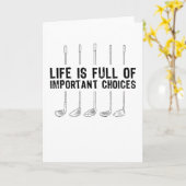 ゴルフの重要な選択肢ゴルファー カード (黄色い花)