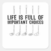 ゴルフの重要な選択肢ゴルファー スクエアシール (正面)