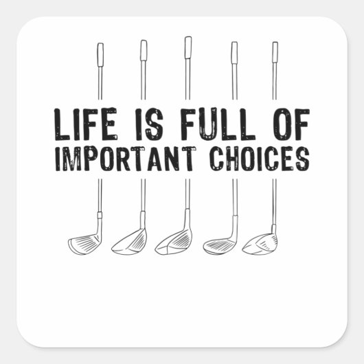 ゴルフの重要な選択肢ゴルファー スクエアシール (正面)