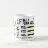 ゴルフの面白フレーズ 気象予報 コーヒーマグカップ (中央)