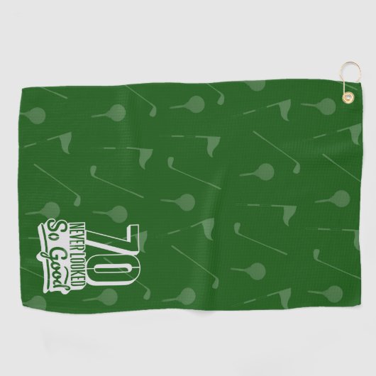 ゴルフの70番目の誕生日は決してそんなに良く見えなかった ゴルフタオル (横)