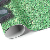 ゴルフはあなたの名前の球の手袋クラブ運転者に蹄鉄を打ちます ラッピングペーパー (ロールコーナー)