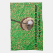 ゴルフはおもしろいの中で一番 キッチンタオル (縦)