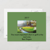 ゴルフはがきウィズアベンホーガン引用文 ポストカード (正面/裏面)