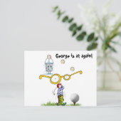 ゴルフはがき ポストカード (スタンド正面)