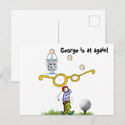 ゴルフはがき ポストカード (正面/裏面)