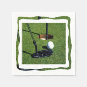 ゴルフはそのパーを作る スタンダードカクテルナプキン (正面)