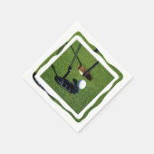 ゴルフはそのパーを作る スタンダードカクテルナプキン (角)