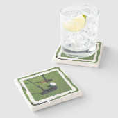 ゴルフはそのパーを作る ストーンコースター (横)