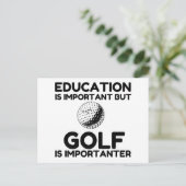 ゴルフはもっと重要だ ポストカード (スタンド正面)