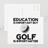 ゴルフはもっと重要 ポストカード (正面/裏面)