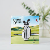 ゴルフはグリーンのパッティングでゴルフバッグで早く上達する (スタンド正面)