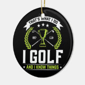 ゴルフはゴルフで知っているよ セラミックオーナメント (左)