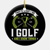 ゴルフはゴルフで知っているよ セラミックオーナメント (裏面)