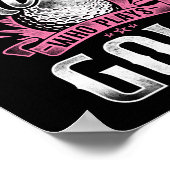 ゴルフはゴルフをする女の子を決して過小評価しな遊い ポスター (角)