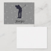 ゴルフはゴルファーの葬儀来に感謝する ノートカード (正面/裏面)