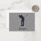 ゴルフはゴルファーの葬儀来に感謝する ノートカード (正面/裏面インサイチュ)