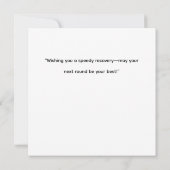 ゴルフはゴルフボールと花で早く上達する カード (裏面)