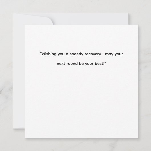 ゴルフはゴルフボールと花で早く上達する カード (裏面)