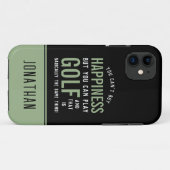ゴルフはハピネスおもしろいゴルフ愛好家 Case-Mate iPhoneケース (裏面(横))