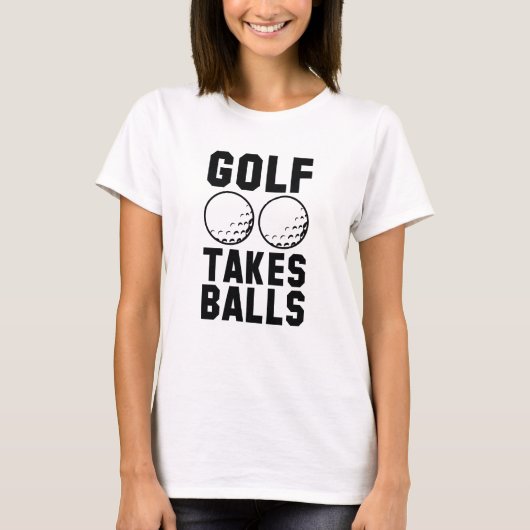 ゴルフはボールが命 Tシャツ (正面)