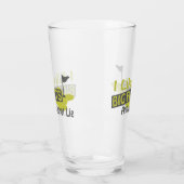 ゴルフは大きなパットが好きで嘘をつけない タンブラーグラス (左)