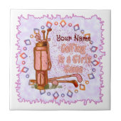 ゴルフは女子ゲーム タイル (正面)