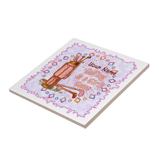 ゴルフは女子ゲーム タイル (側面)