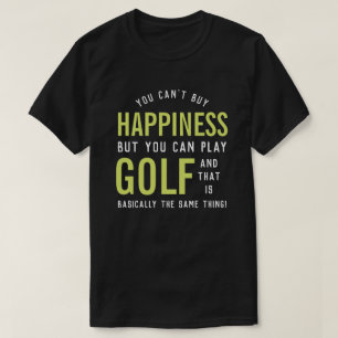 ゴルフは幸せおもしろいゴルフ愛好家の贈り物 Tシャツ