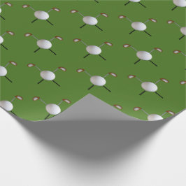 ゴルフは棒及び球の包装紙をタイルを張りました ラッピングペーパー