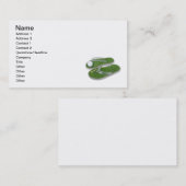 ゴルフは球のティーに蹄鉄を打ちます 名刺 (正面/裏面)