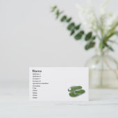 ゴルフは球のティーに蹄鉄を打ちます 名刺 (スタンド正面)