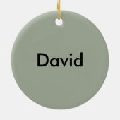 ゴルフは私のゲームだ セラミックオーナメント (裏面)