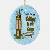ゴルフは私のゲームゴルフである セラミックオーナメント (右)