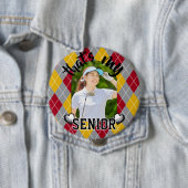 ゴルフは私のシニア選手の赤い黄色のボタン 缶バッジ (インサイチュ)