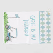 ゴルフは私のセラピー ゴルフタオル (横)