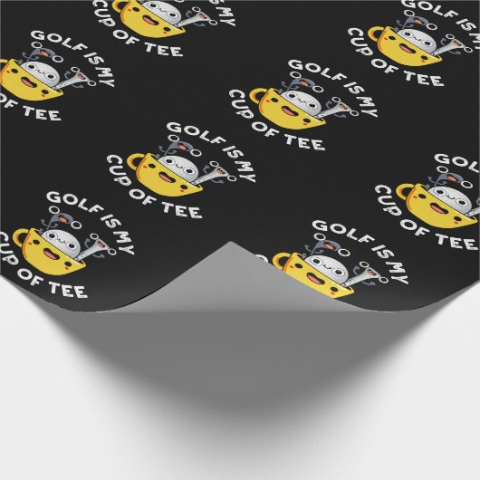 ゴルフは私のティーゴルフパおもしろいウンダークBGのカップ ラッピングペーパー (角)