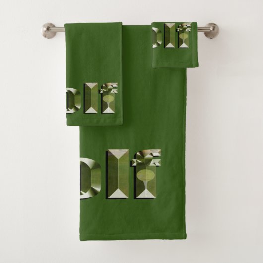 ゴルフは私の名前で、仲間はクラブだ。 バスタオルセット (インサイチュ)