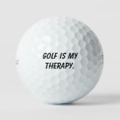 ゴルフは私の癒し "Calm on the Course Relax" ゴルフボール (正面)