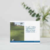 ゴルフは郵便はがきを遊ばします ポストカード (スタンド正面)