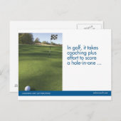 ゴルフは郵便はがきを遊ばします ポストカード (正面/裏面)